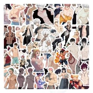 10/30/60PCS Anime Naked Muscle Man Stickers Decoration Suitcase Laptop Scrapbooking Phone Stationery Japan Manga Kid Toy Sticker