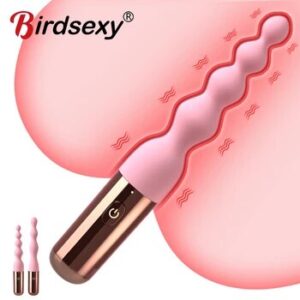 10 Frequency Silicone Backyard Bead vibrating Butt Plug G spot female masturbation vibrator Adults Products Sex Toys For Women