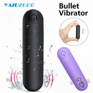 10 Speed Mini Bullet Vibrator for Women Rechargeable Wireless Vibrating Anal Bullet Clitoral Stimulator Dildo for Adult Sex Toys