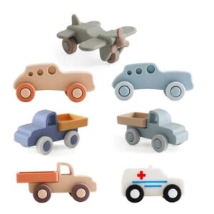 1pc Baby Car Toys Food Grade Silicone Ambulances Truck Montessori Educational Toys Boy Girl Baby 0-12 Months Toy Newborn Gift