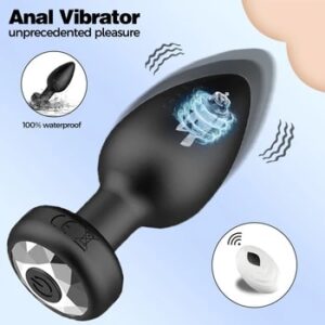 1pc Electric Anal Plug With Remote Control Frequency Conversion Couple Sex Pleasure Device Male Anal Prostate Massager Anal Plug