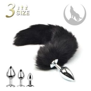 1pcs, BDSM Three size dog tail anal plug, animal tail butt plug, role-playing sex games, men and women sex toys