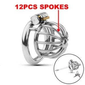 2023 New Metal Chastity Cage Male 2 Type Cock Cage Penis Ring Slave Bondage SM Sissy Gay Chastity Devices Adult Sex Toys For Men