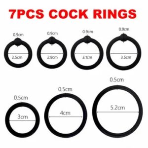 3/4 Penis Rings Cock Rings Penis Sleeve Penis Trainer Delay Ejaculation High Elasticity Time Lasting Sex Toys for Men