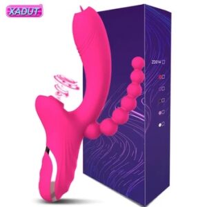 3 in 1 Clit Sucker Dildo Vibrator for Women Clitoris G Spot Tongue Licking Vacuum Stimulator Sex Toys Adult Goods for Female