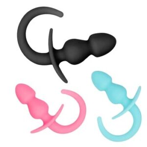 30mm Anal Beads For Men Butt Plug Anus Dilator Women Vaginal Ball Panties Sex Toys Couples Erotic Noctilucent Animal Tail Set