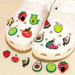 6/12pcs PVC Animal Plant Shoe Charms Duck Shoe Decorations Pins for Kids Girls Gift Garden Sandal Sakura Accessories Clog Buckle