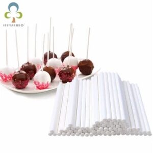 8/10/15cm Solid Core White Paper Lollipop Sticks For Chocolate Sugar Candy Lolly Pop Sucker sticks Cake Pop Sticks TDJ