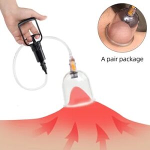 A pair Nipple Sucker Enlarger Nipple Clamps Clit Pussy Pump Clitoris Clip Vacuum Stimulate Breast Enlarger Adults Sex Toys Women