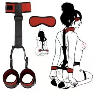 Adjustable Handcuffs And Blindfold Adult Sex Toys For Women Couples Collar Erotic Bdsm Bondage Set No Vibrator Games Sex Shop