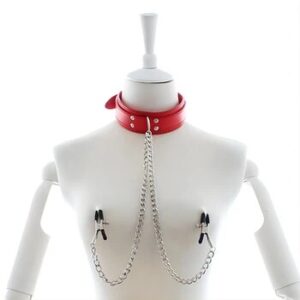 Adult Sex Toys For Women Couples BDSM Bondage Restraint Fetish Collar Chain Collars Nipple Clamps Vagina Clitoris Sex Products