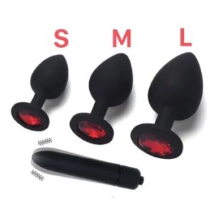 Adult Silicone Anal Plug Dildos Bullet Vibrator Butt Plugs Sex Toys for Women Men Gay Prostate Massager Anal Masturbating S/M/L