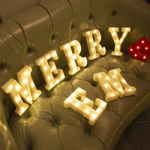 Alphabet Letter LED Lights Luminous Number Lamp Decor Battery Night Light for home Wedding Birthday Christmas party Decoration