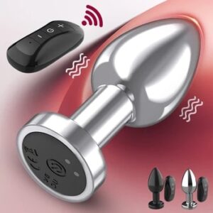 Anal Plug Vibrator Wireless Remote Butt Plug Stimulator Adults Game Masturbator Magnetic Charge Sex Toys For Women/Men/Gay