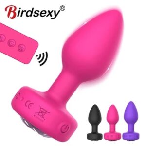 Anal Plug Vibrator for Men Butt Plug Portable Massager Wireless Remote Control Dildo Vibration Sex Toys for Male Adult Toys