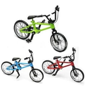 Baby Boy Toys Finger Skateboards Bicycle With Brake Rope Blue Simulation Alloy Finger Bike Toys For Children Gift Mini Size