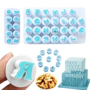 Baking pastry Mold letter fondant Cookie Cutter 26pcs Upper Lowercase Alphabet and 10pcs number cake decoration tools GYH