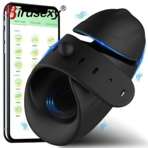 Bluetooth Male Masturbator Penis Delay Trainer Mens Vibrator APP Control Glans Stimulater Massager Cockring Sex Toys for Men