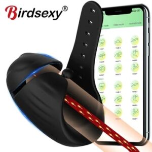 Bluetooth Penis Vibrator for Men Penis Delay Trainer Sex Machine Glans Massager Male Masturbator Sex Toys for Men Adult Goods