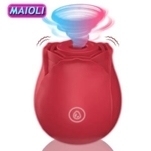 Clitoral Sucking Vibrator with 7 Intense Suction Waterproof Rose Clit Sucker Nipple Stimulator Sex Toys for Women Solo Oral Sex