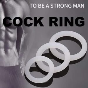 Cock Rings 3PCS Flash In The Night Lock Durable Silicone Penis Ring Sex Toys for Men Male Delay Ejaculation Scrotum Lock Ring