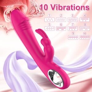 Dildo Rabbit Vibrator for Women Powerful G Spot Vibrators Nipple Clitoris Stimulator Female Sex Toys Adult Goods Masturbator