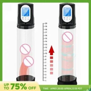 Electric LCD Electric Penis Pump Penis Enlargement Extend Pump Penis Trainer Male Masturbators Cup Dick Pump Sex Toys for Men