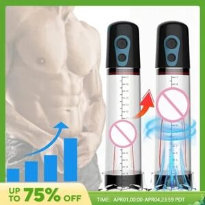 Electric Penis Pump Sex Toys for Men Male Masturbator Penis Extender Penile Vacuum Pump Penis Enlargement Enhancer Massager Ring