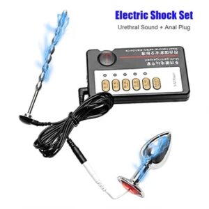 Electric Shock Anal Plug Urethral Sounding Penis Plugs For Men 18 Catheters Urethra Dilator Medical Sex Toys Male Masturbator