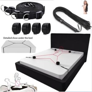 Erotic Bed Restraint Fetish Bdsm Bondage Handcuffs Games Sexy Products Ankle Hand Adult No Vibrators Sex Toys For Woman Couples