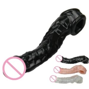 Extend Condom Reusable Penis Delay Impotence Last Erections ED Contraceptive G Spot Real Dildo Sleeve Masturbate Sex toy for Men