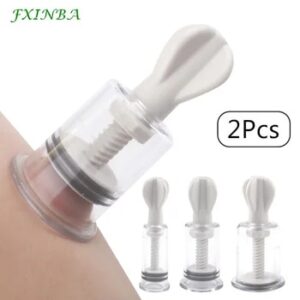 FXINBA 2Pcs Breast Nipple Sucker Clitoris Suction Bdsm Bondage Massager Nipple Vacuum Pump Enlarger Sex Toys for Women Adults