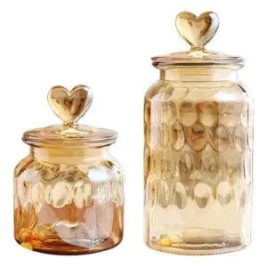 Glass Storage Jar Airtight Food Jars Cereal Canisters Food Storage Containers for cookie Beans Snacks Spice Pasta