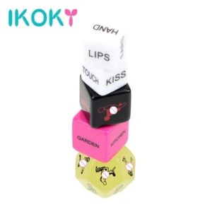 IKOKY Crap Humour Gambling Fun Adult Erotic Love Sex Dice Posture Adult Games Sex Toys for Couple Erotic Toys 12 Sides 5 pcs