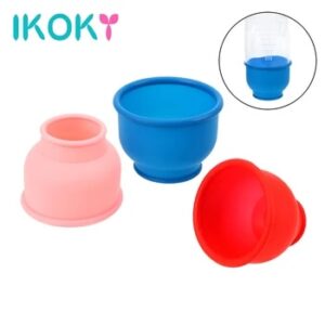 IKOKY Enlargement Penis Pump Accessories Penis Pump Sleeve 3 Piece/Set Protection Accessories Silicone Ring Sleeve