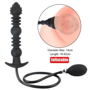 Inflatable 14cm Anal Beads For Women Vaginal Dilator Men Butt Plug Expander 18-52cm Big Dildos Female Masturbator Sex Toys Adult