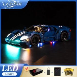 Lazishi LED Light Set For 42154 2022 Ford GT Car Building Blocks (NOT Include The Model Bricks)