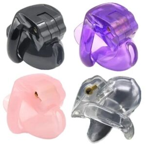 Male Chastity Device Cock Cage With 4 Rings Cock Ring Sleeve Lock Penis Cage Bondage Belt Fetish Sex Toy For Men