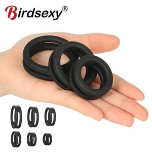 Male Cock Ring Penis Ring Delay Ejaculation Scrotal Binding Ball Stretcher anillos para hombre Silicone Cockring Sex Toy For Men