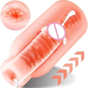 Male Masturbation Cup Milk Bottle Shape Silicone Masturbator Soft Emulational Vaginal Bulge Portable Manual Sex Toys for Man