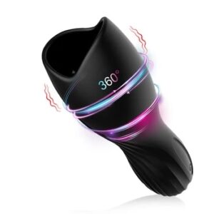 Male Masturbator Cup Delay Trainer Oral Blowjob Vibrating Orgasm Machine with 3D Particles Stimulate Adult Sex Toys for Men