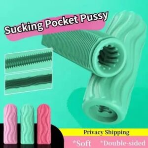 Male Masturbator Cup Manual Silicone Portable Sucking Soft Vagina Blowjob Pocket Toy Double-sided Masturbation Sex Toy for Men