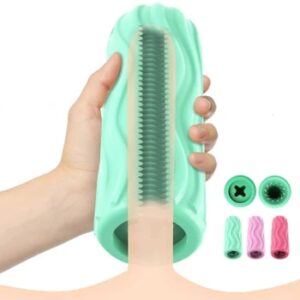 Male Masturbator Cup Manual Silicone Portable Sucking Soft Vagina Blowjob Pocket Toy Double-sided Masturbation Sex Toy for Men