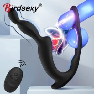 Male Prostate Massage Remote Anal Vibrator Delay Ejaculation Ring Wearing anal plug G-spot Stimulate Anus Plug Butt Sex Toys