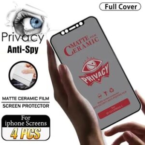 Matte Ceramic Privacy Film For For iPhone 15 14 13 Pro Max Anti-Spy Screen Protector iPhone 12 11 iphone14 Plus 6 8 X R XS XR SE