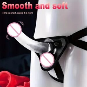 Men Strap On Dildo Panties Wearable Solid Penis Lengthen Sleeve Strapon Dildo Pants Harness Belt for Man Sex Toys For Woman Gay