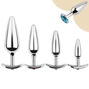 Metal Anal Beads Butt Plug Set Small Large Wearable Ass Analplug Jewelry Dilator Dildo Prosate Massager Sex Toy Man Women Shop