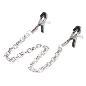 Metal Nipple Clamp with Metal Chain for Women Fetish to Breast Labia Clip Stimulation Massager Bdsm Bondage Sex Products