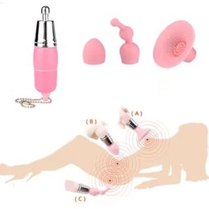 Mini 3 In 1 Vibrator G Spot Clitoris Stimulator Masturbation Nipple Massager Sucker Bullet Vibrator Adult Sex Toys For Woman