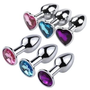 Mini Sexy Jelly Color Metal Anal Plug Anal Dilator for Adult Men and Women Fun Flirting Masturbation Masturbation Adult Toys Gay